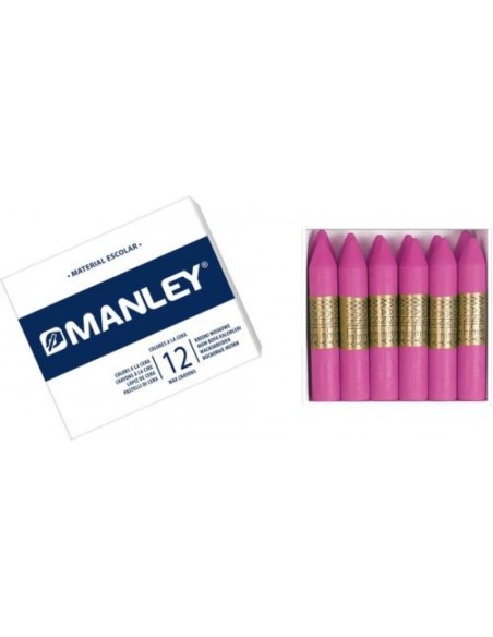 C 12 CERAS MANLEY UNICOLOR Nº11 ROSA NATURAL